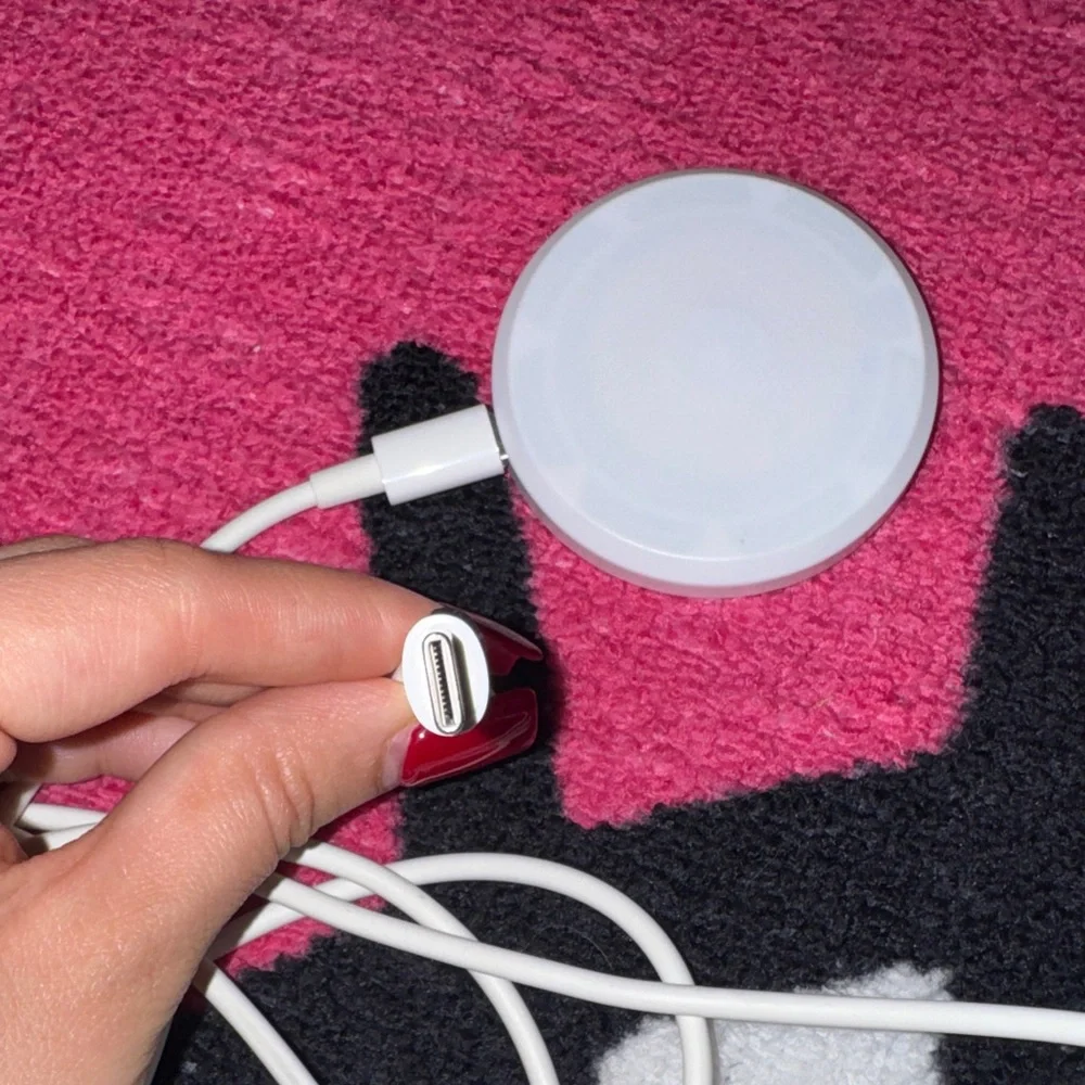 Sanrio White Magnetic Charger Cable with Colorful Character Puck
